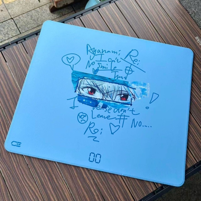 Gaming Accessories For Pc - Evangelion Rei Ayanami Mousepad Anime Printing