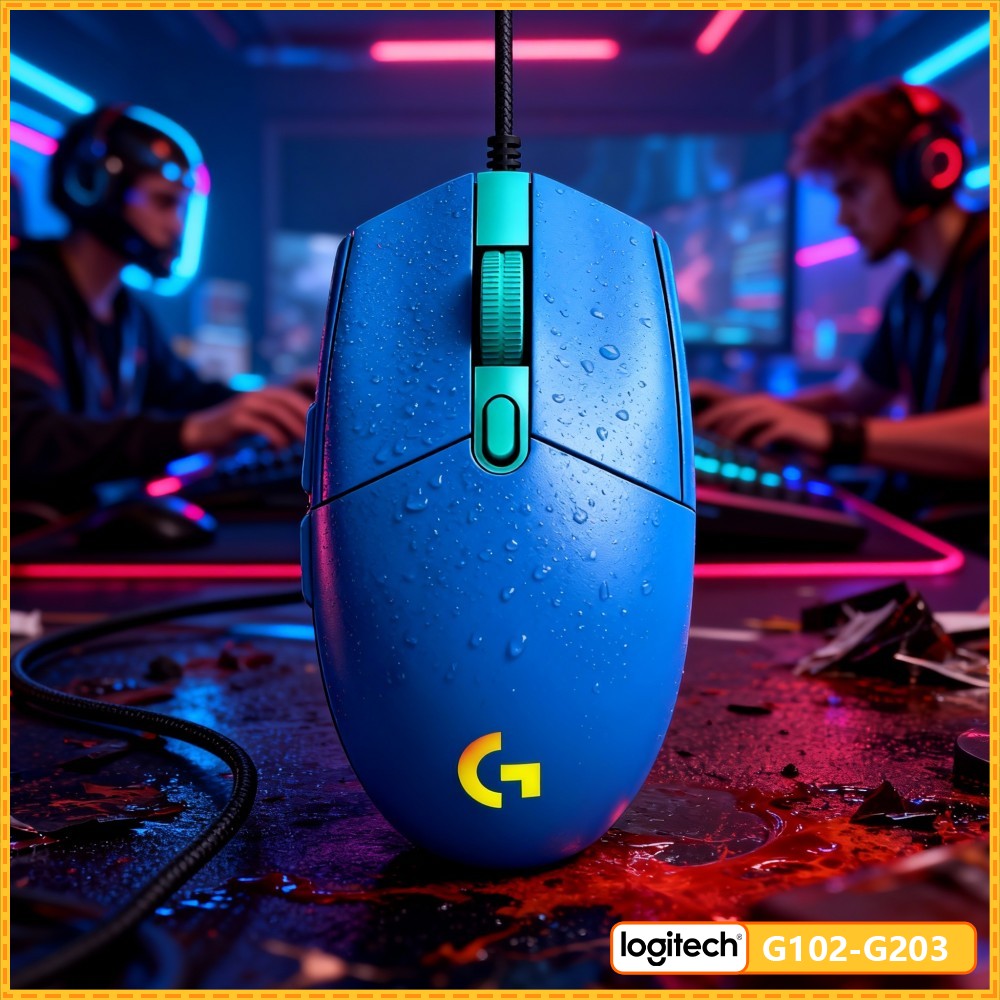 Logitech Mouse G203 - Logitech G203 Mouse, Wired USB Gaming