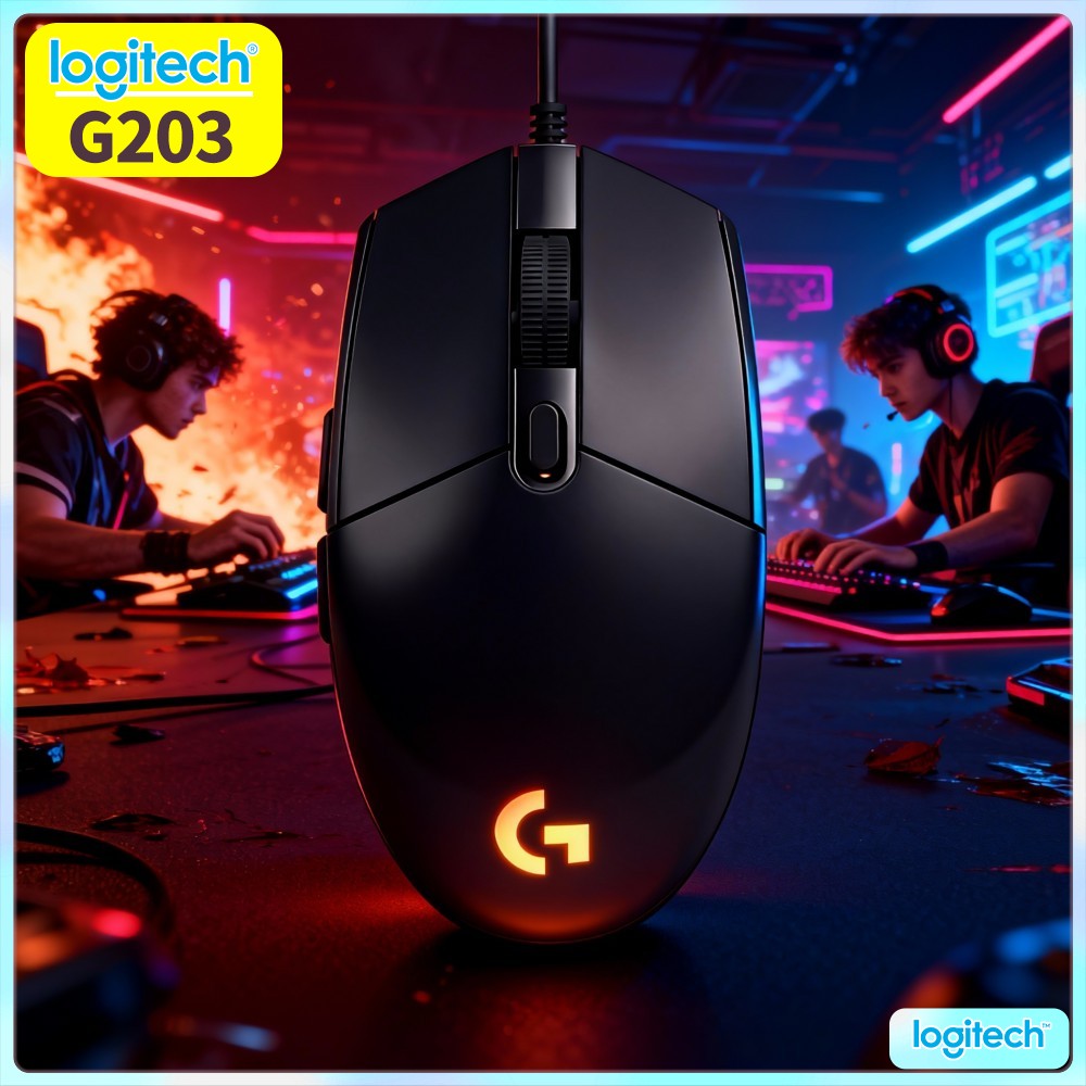 Logitech Mouse G203 - Logitech G203 Wired Gaming Mouse Solid‑Build