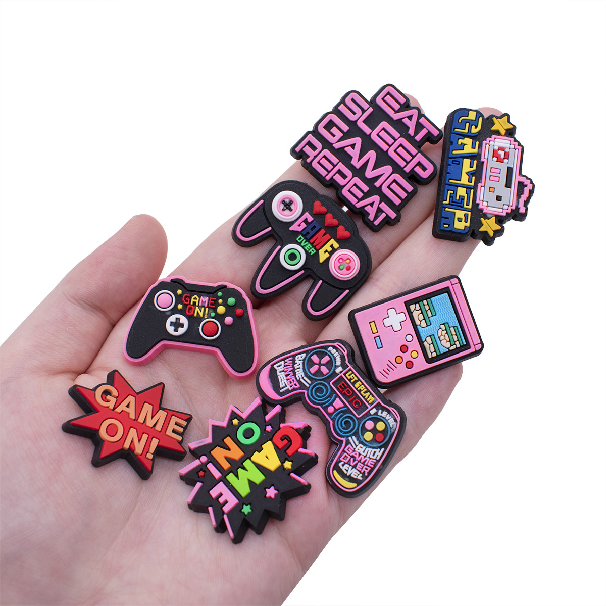 Game Shoe Charms for Crocs Acc - Gaming Accessories For Kids 评论和价格