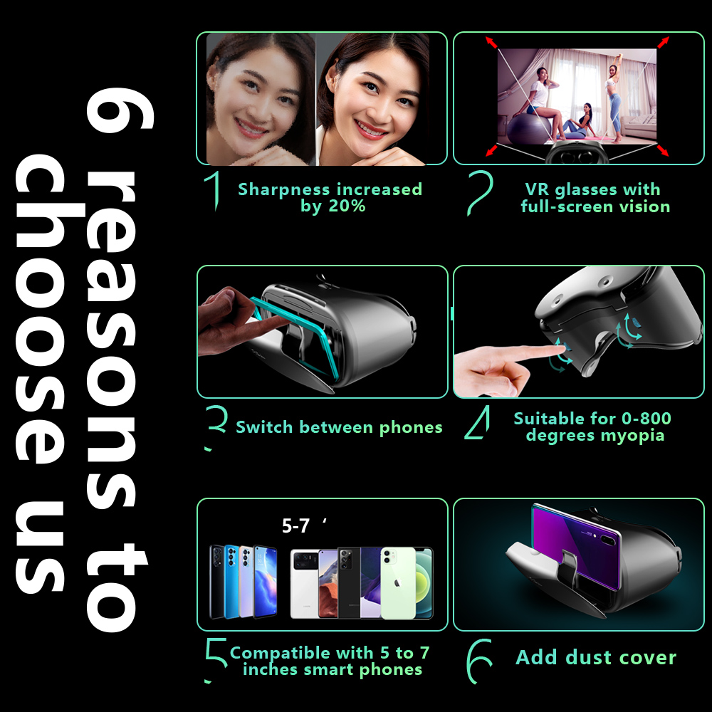 3D Virtual Reality VR Glasses  - Gaming Accessories Iphone 评论和价格