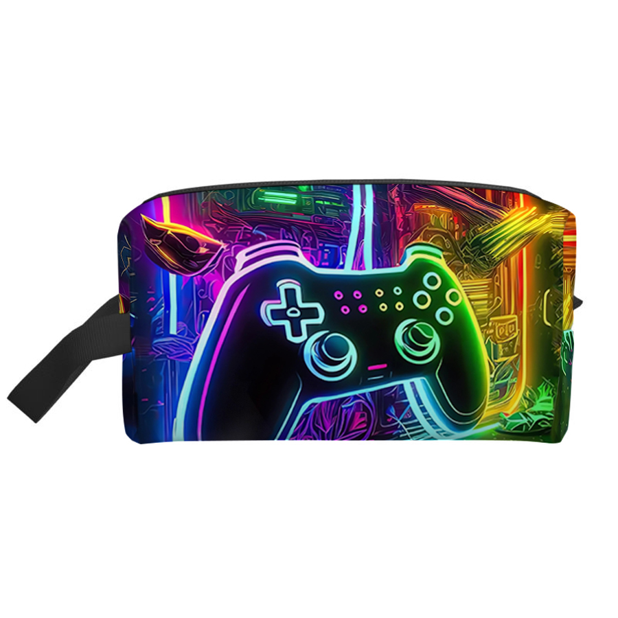 GamePad Pattern Cosmetic Bag F - Gaming Accessories For Kids 评论和价格