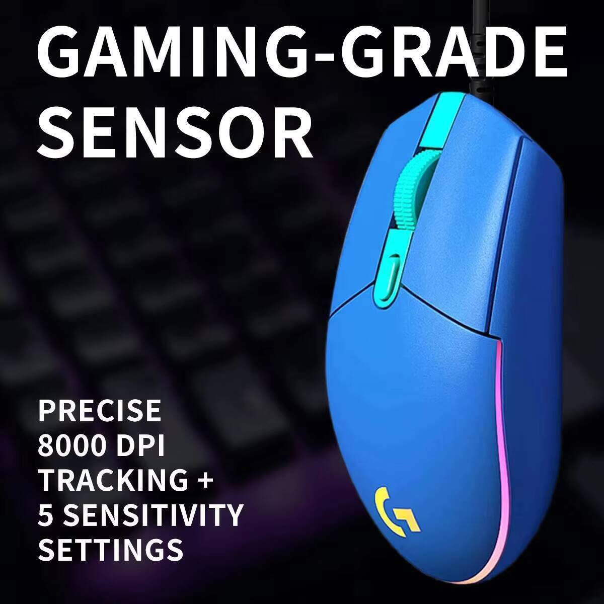 Logitech G203 LIGHTSYNC Gaming - Logitech Mouse G203 评论和价格