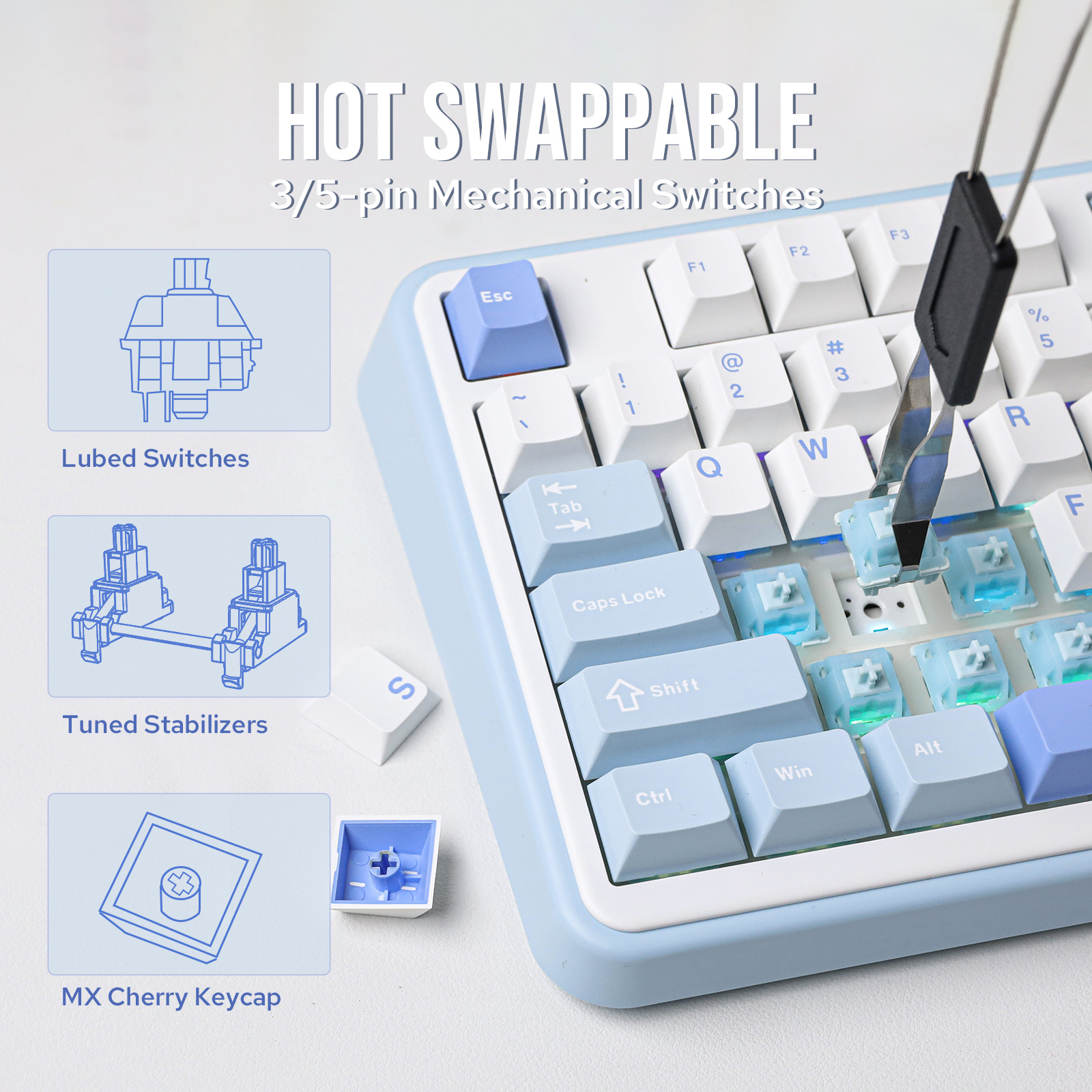 EPOMAKER TH99/TH99 Plus 96% QW - Keyboard Numpad Separate 评论和价格