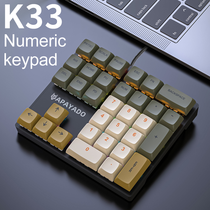 K33 Compact Mechanical Numpad, - Keyboard Numpad Separate 评论和价格