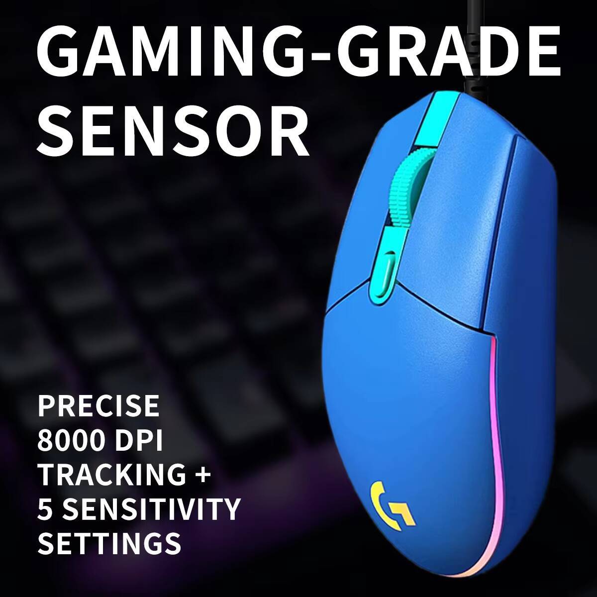 Logitech G203 Gaming Mouse LIG - Logitech Mouse G203 评论和价格