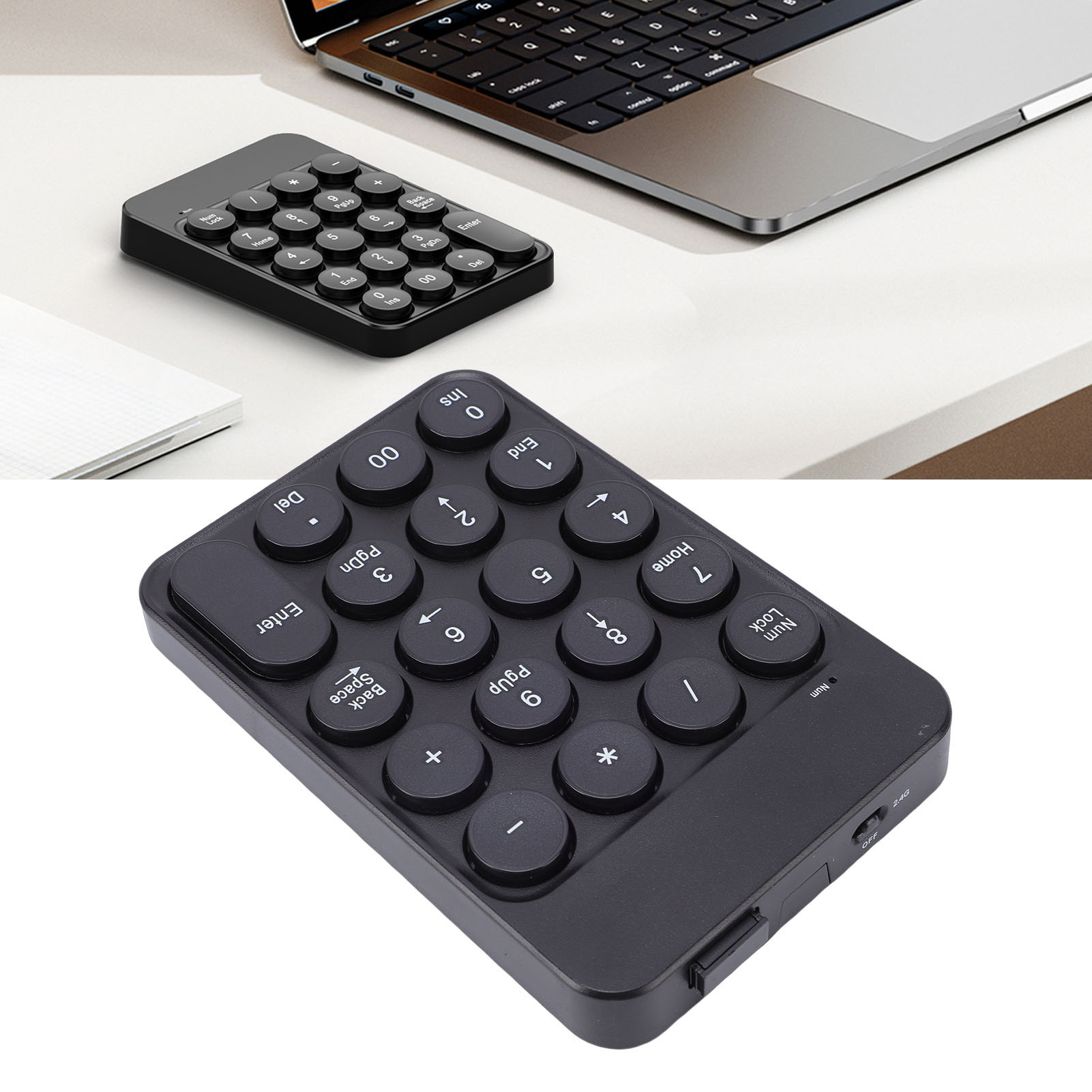 Mini Numeric Keypad with Round - Keyboard Numpad Separate 评论和价格
