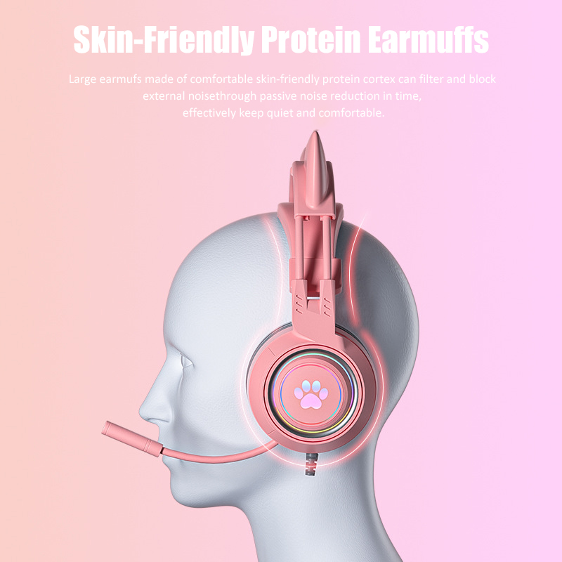 Cute Cat Ear Gaming Headphones - Gaming Accessories For Kids 评论和价格
