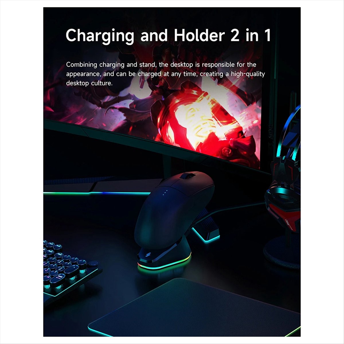 doyme Mouse Charger Stand for  - Logitech Mouse G Pro X Superlight 评论和价格