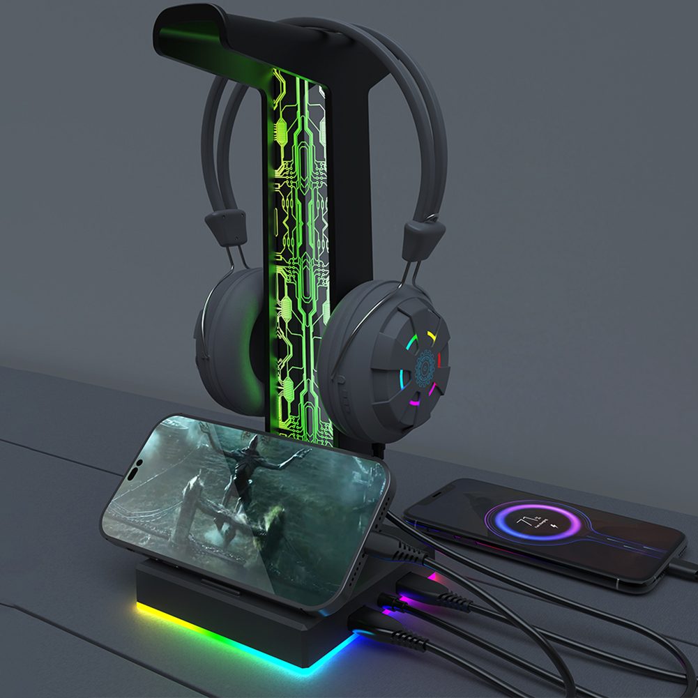 RGB Gaming Headphone Stand Dua - Venom Gaming Accessories 评论和价格