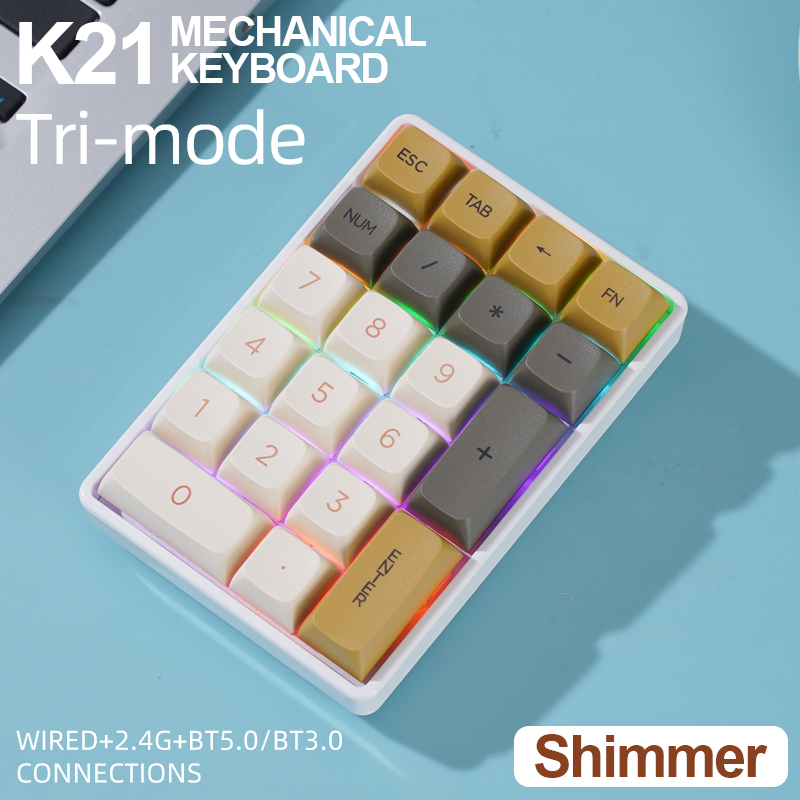 K21 Tri-mode Mechanical Numeri - Keyboard Numpad Separate 评论和价格